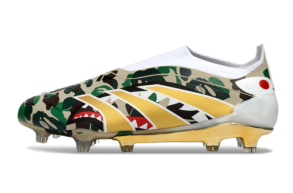 adidas Predator 24 Elite Laceless FG  Soccer Boots Cleats Shoes PNK-BLK