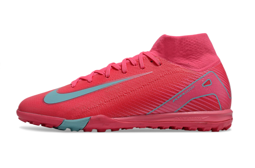 Nike Air Zoom Mercurial Superfly 10 Elite TF Football Soccer Cleats Boots - Ultimate Speed & Precision  RED