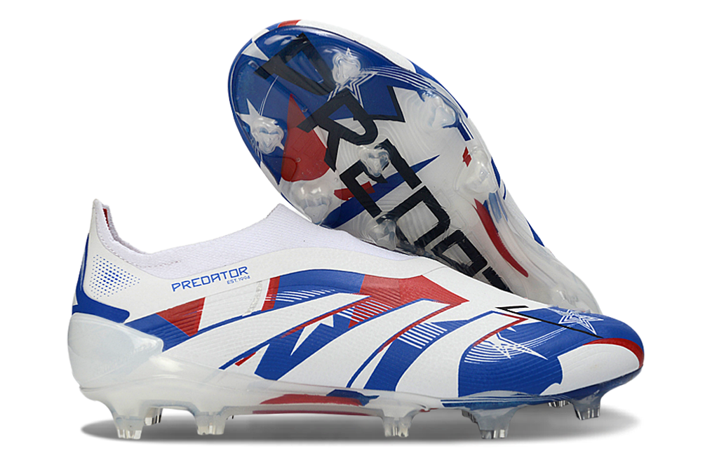 adidas Predator 24 Elite Laceless FG  Soccer Boots Cleats Shoes PNK-BLK