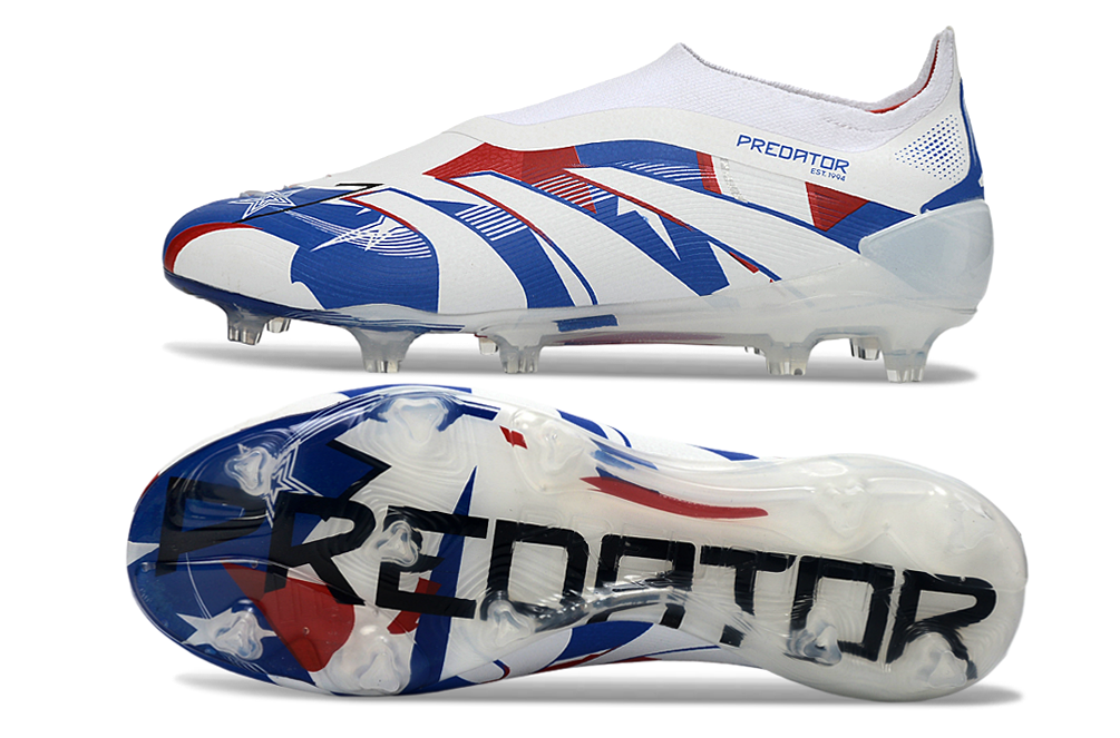 adidas Predator 24 Elite Laceless FG  Soccer Boots Cleats Shoes PNK-BLK
