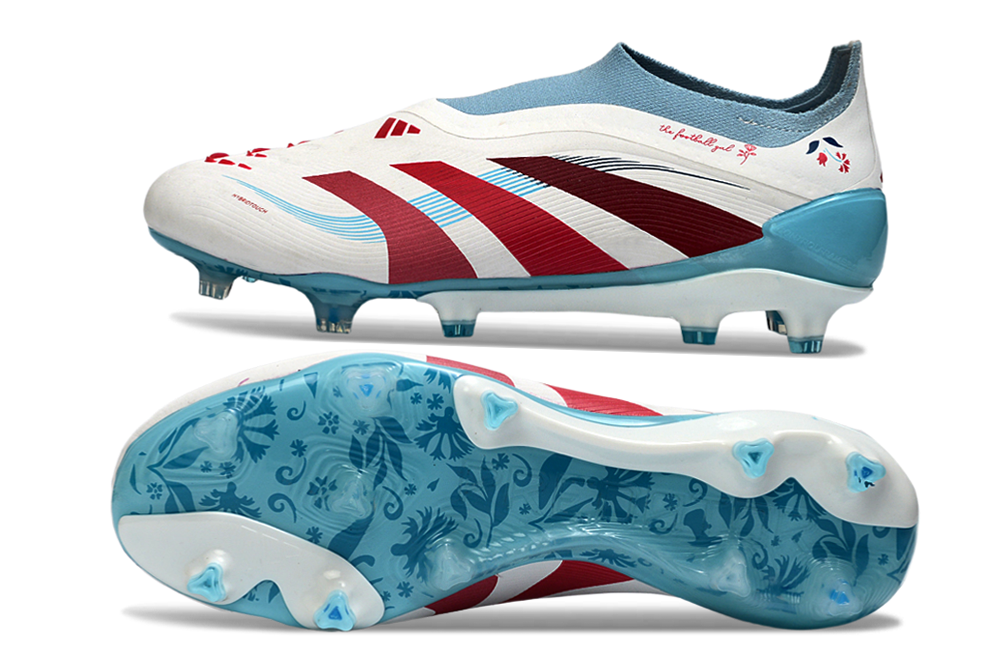 adidas Predator 24 Elite Laceless FG  Soccer Boots Cleats Shoes PNK-BLK
