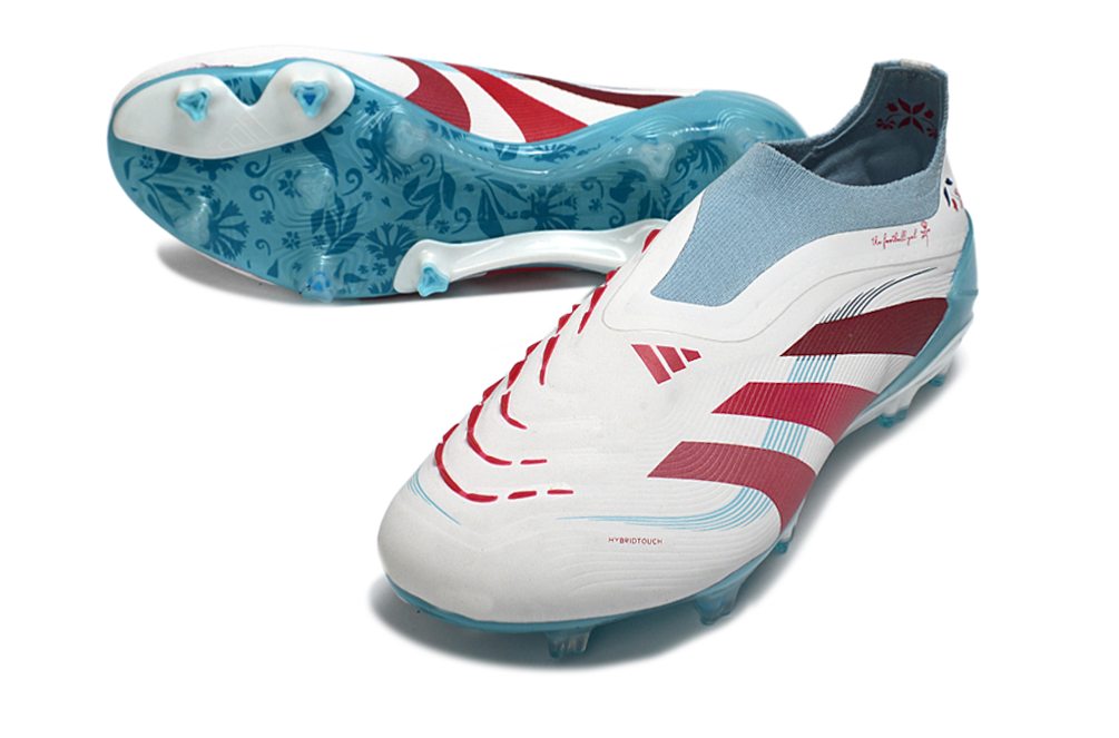 adidas Predator 24 Elite Laceless FG  Soccer Boots Cleats Shoes PNK-BLK