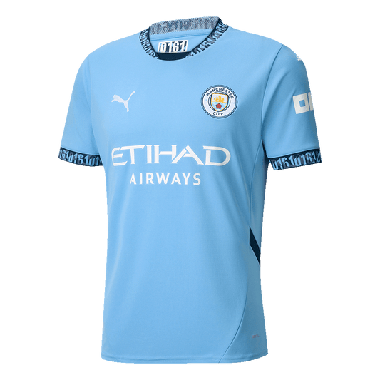 Gift-Manchester City Home Soccer Jersey 2024/25
