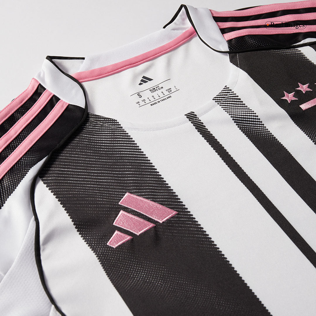 YILDIZ #10 Juventus Jeep x Visit Detroit Sponsor Home Soccer Jersey 2025/26 Black&White