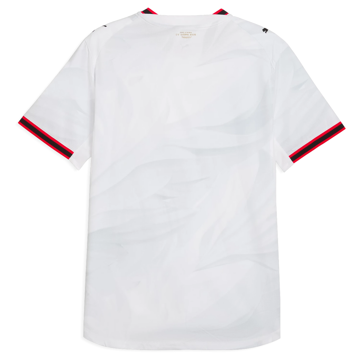 Back view of AC Milan 2026-2027 away white on-field authentic football shirt by Final Third Kit