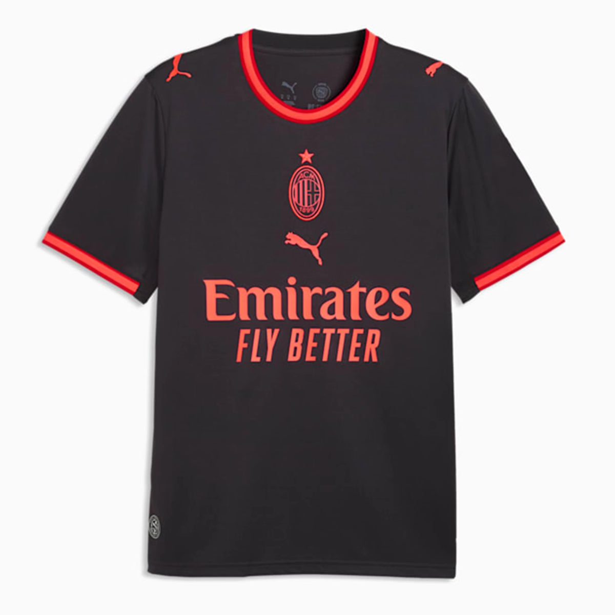 Front view of AC Milan 2026-2027 third gray replica soccer jersey by Final Third Kit