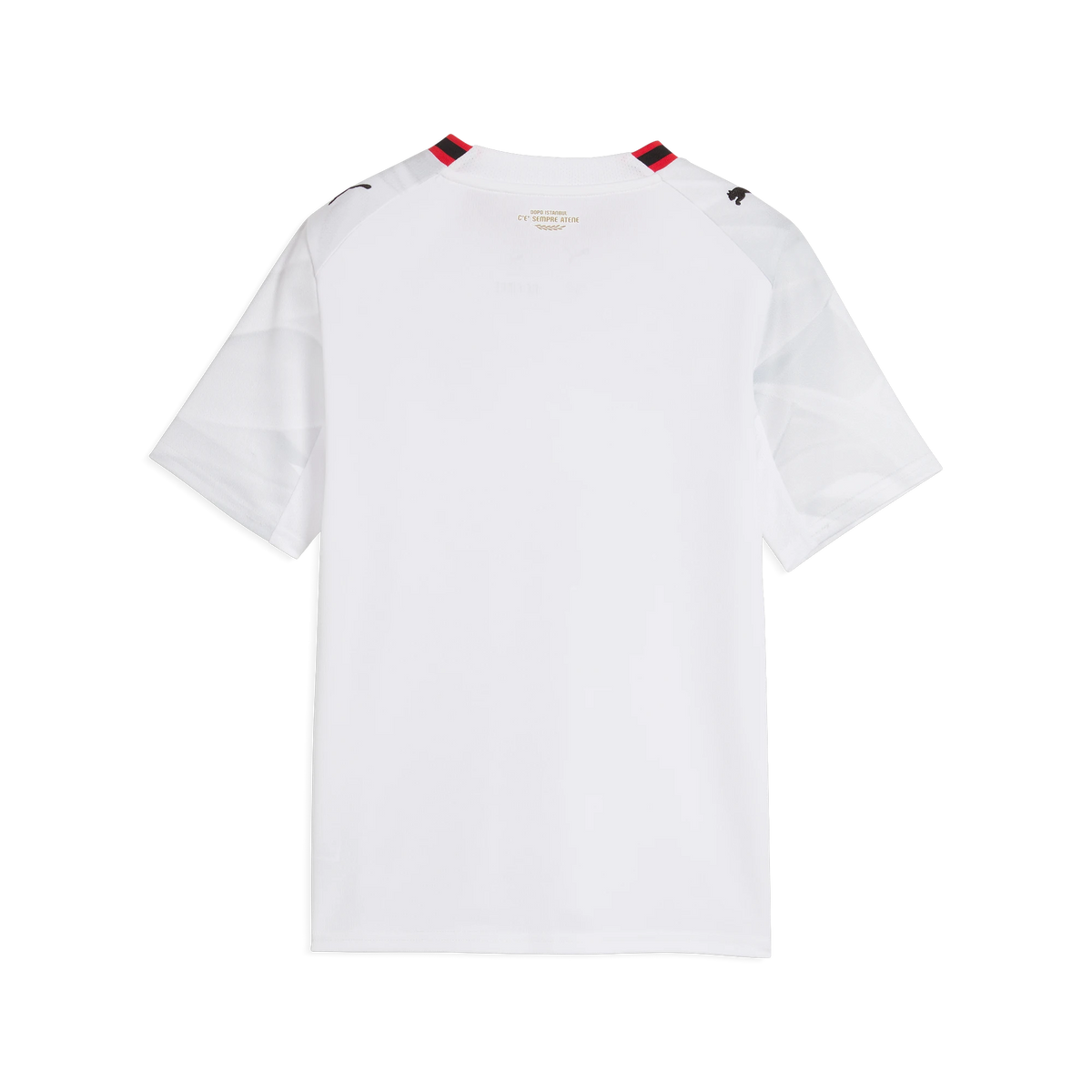 Back view of youth AC Milan 2026-2027 away white replica football shirt by Final Third Kit