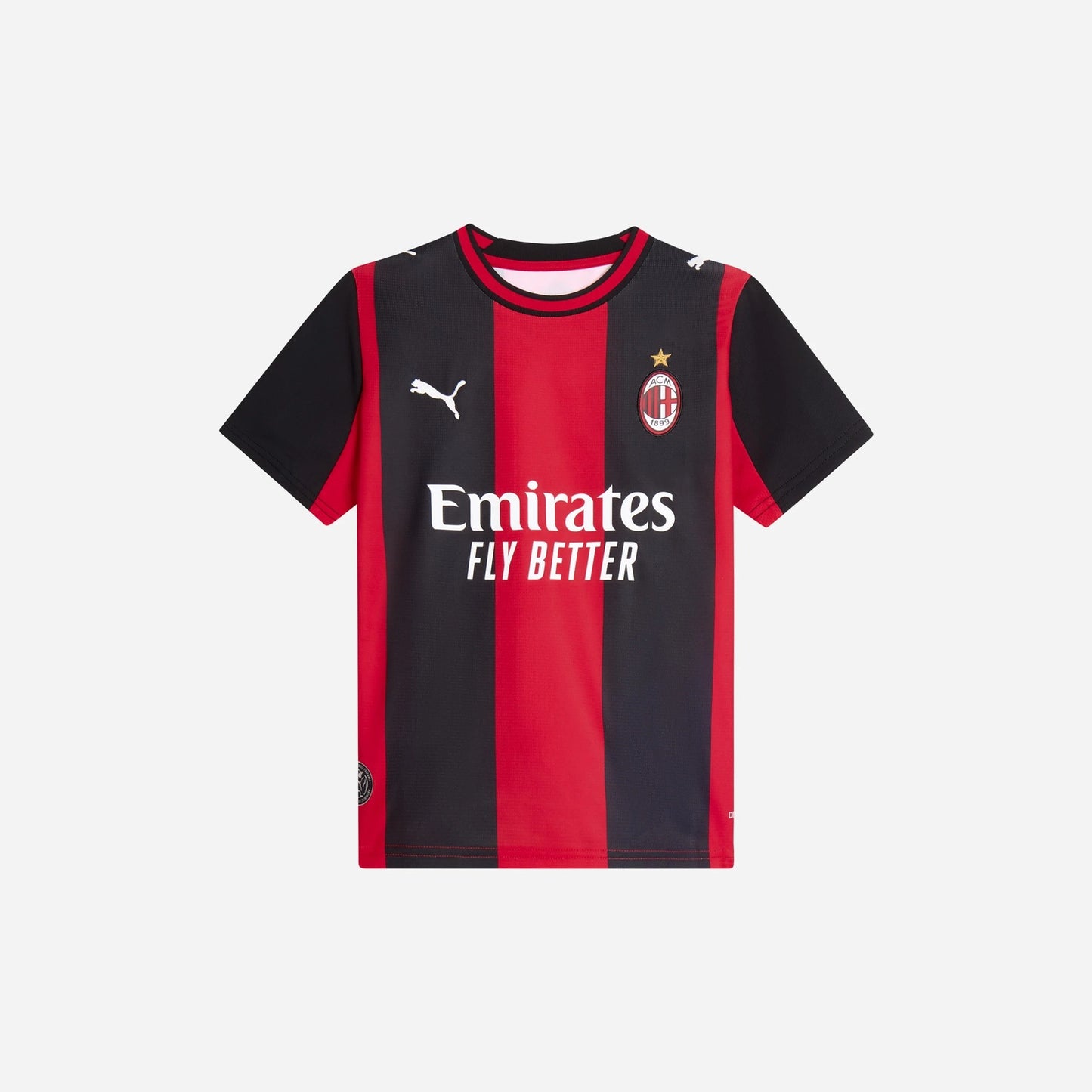 AC Milan 2026/27 kids home stadium replica jersey front view