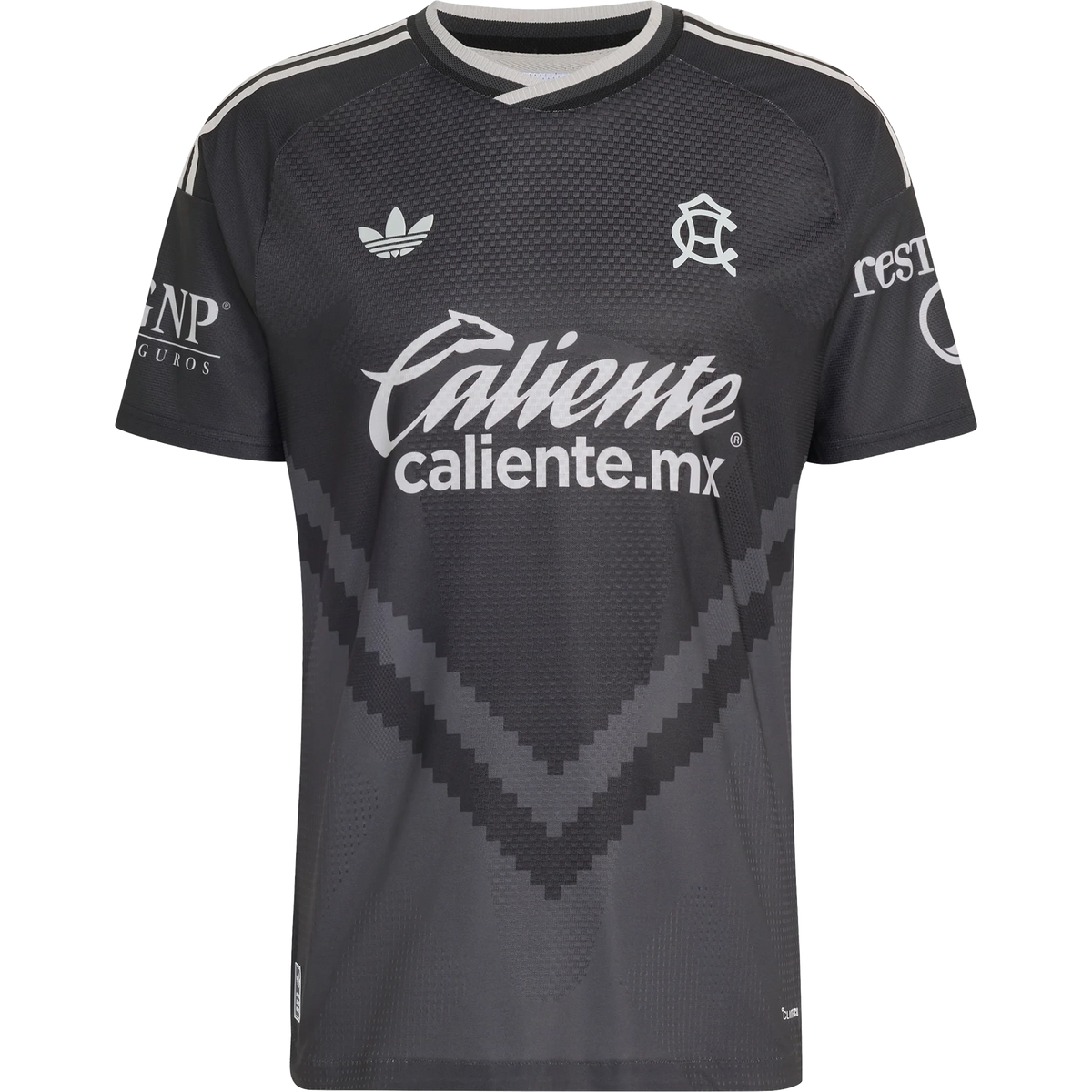 Front view of Club America 2026-2027 away black on-field authentic soccer jersey by Final Third Kit
