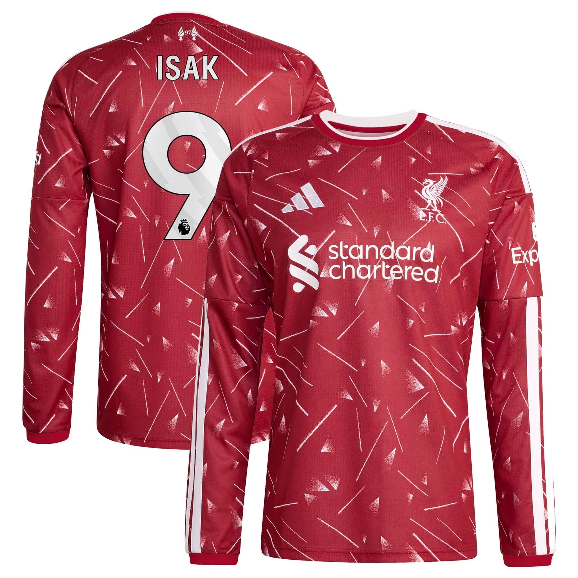 Liverpool 2026/27 Home Stadium Replica Long Sleeve Jersey - Isak #9