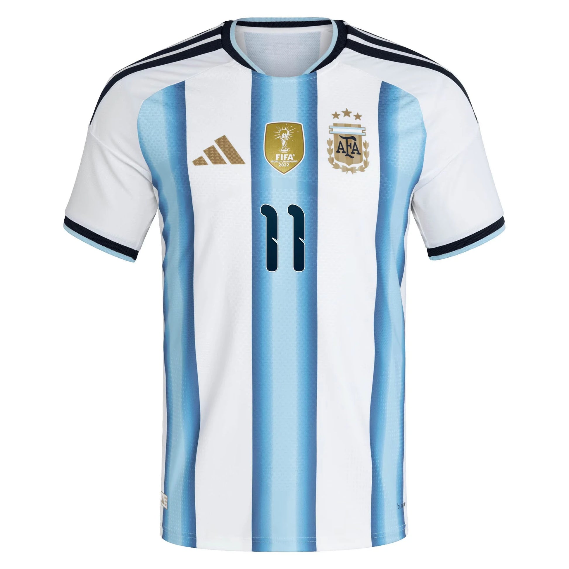 Argentina 2026 World Cup Home Stadium Replica Jersey With Di Maria #11 Printing Front View