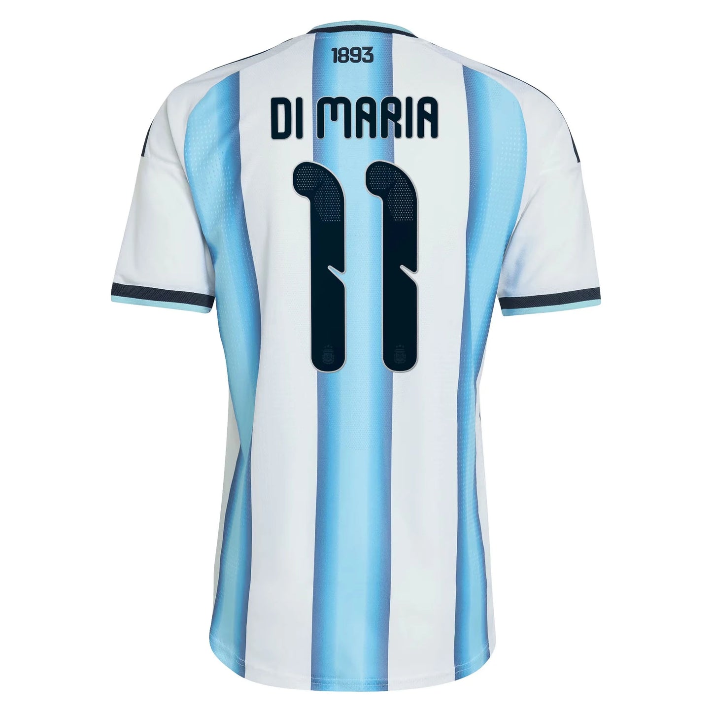 Argentina 2026 World Cup Home Stadium Replica Jersey With Di Maria #11 Printing Back View