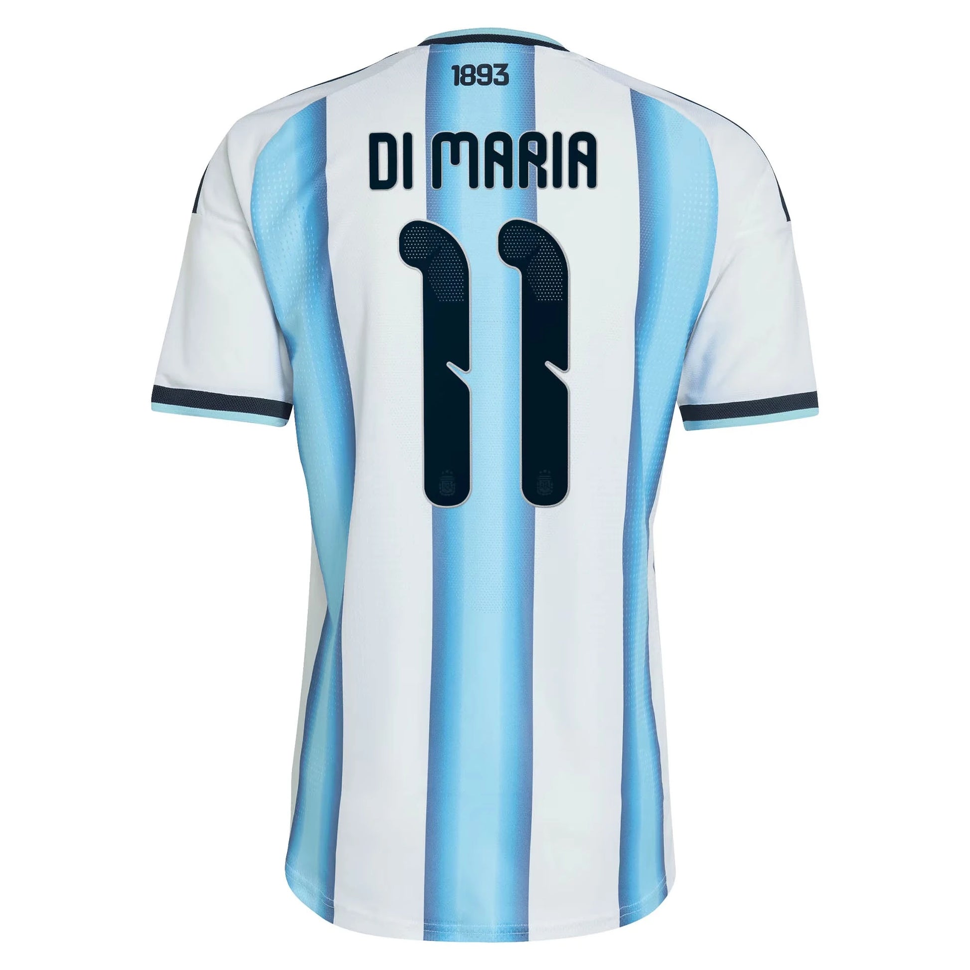 Argentina 2026 World Cup Home Stadium Replica Jersey With Di Maria #11 Printing Back View