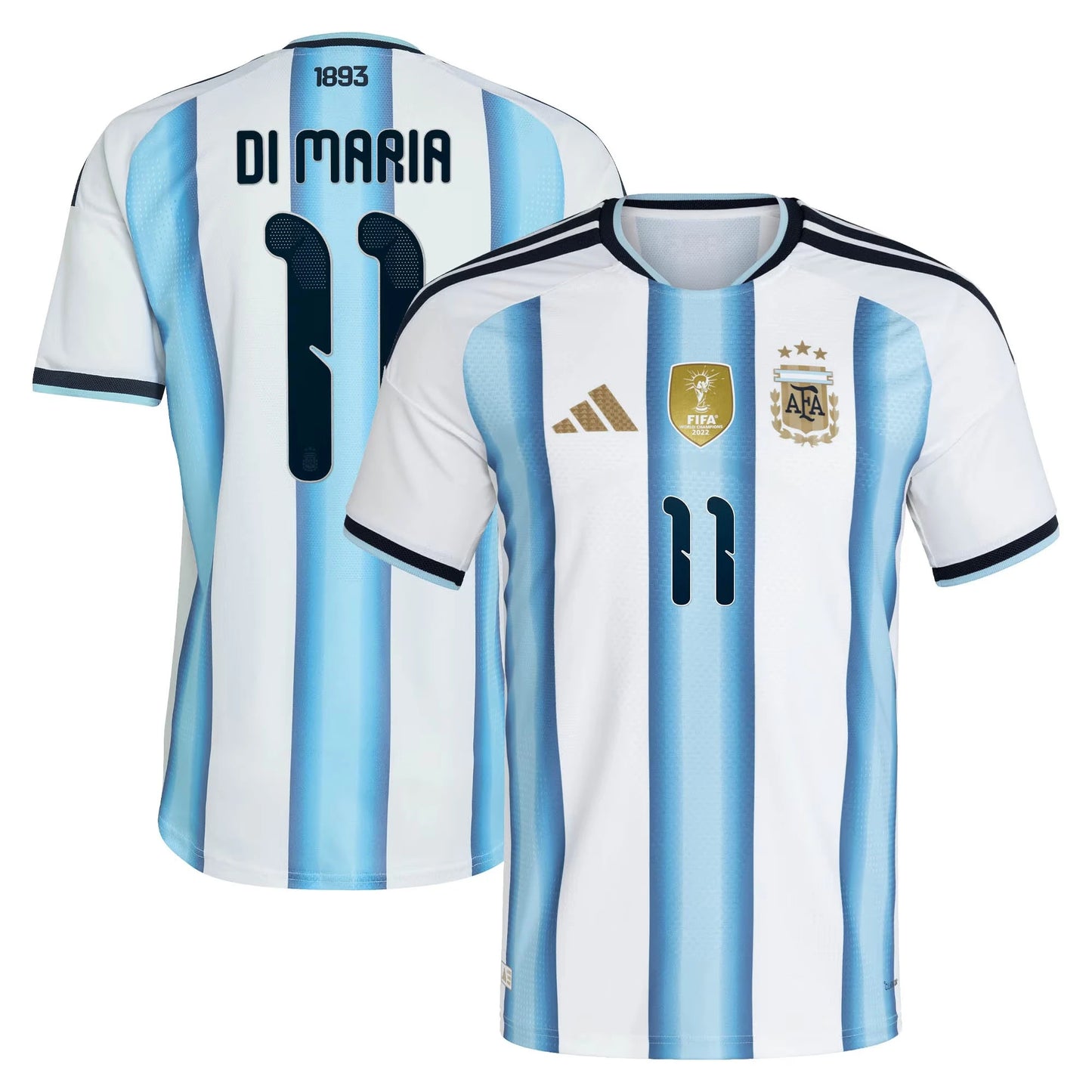 Argentina 2026 World Cup Home Stadium Replica Jersey With Di Maria #11 Printing