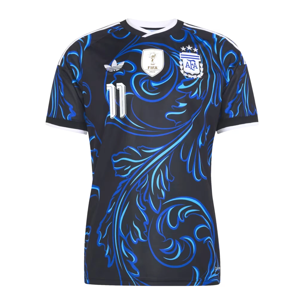 Argentina 2026 World Cup Away Stadium Replica Jersey With Di Maria #11 Printing Front View
