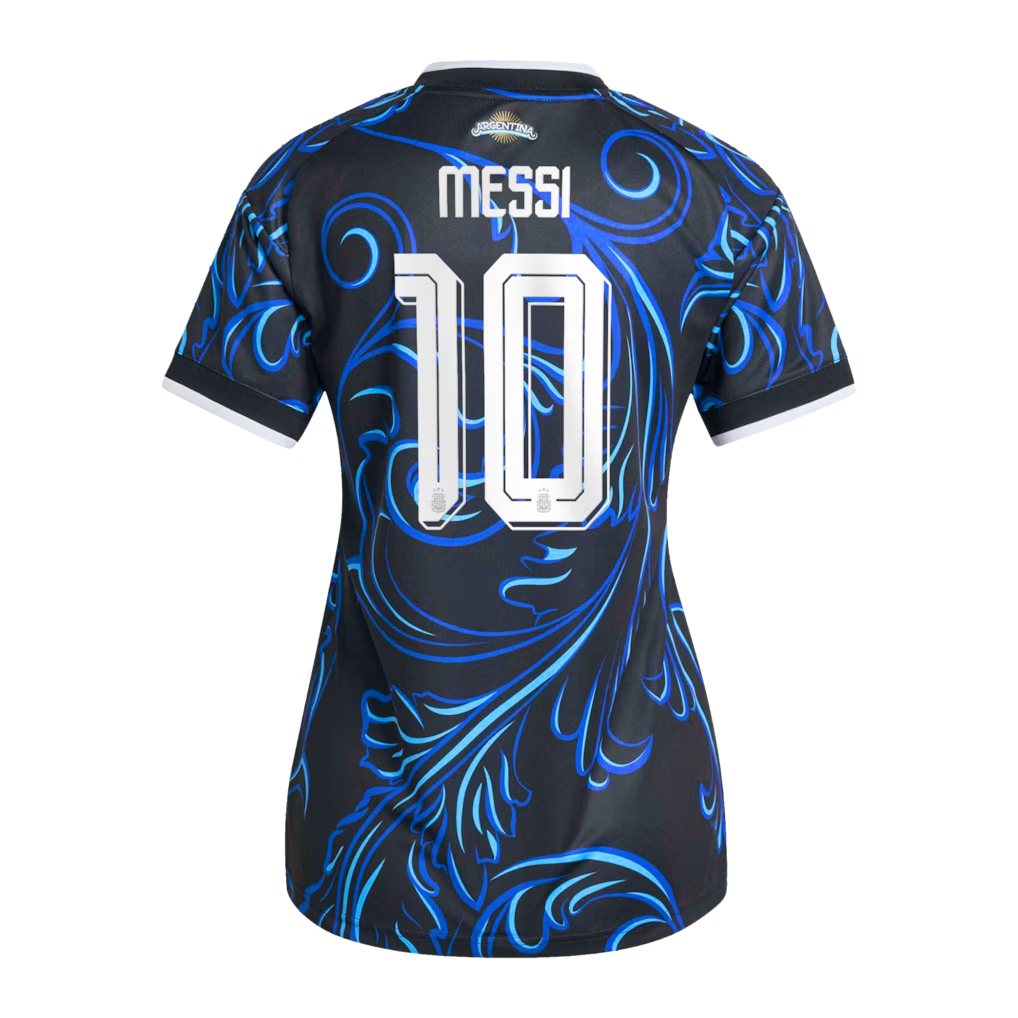 Argentina adidas Away Shirt 2026 - Womens with Messi 10 printing back view