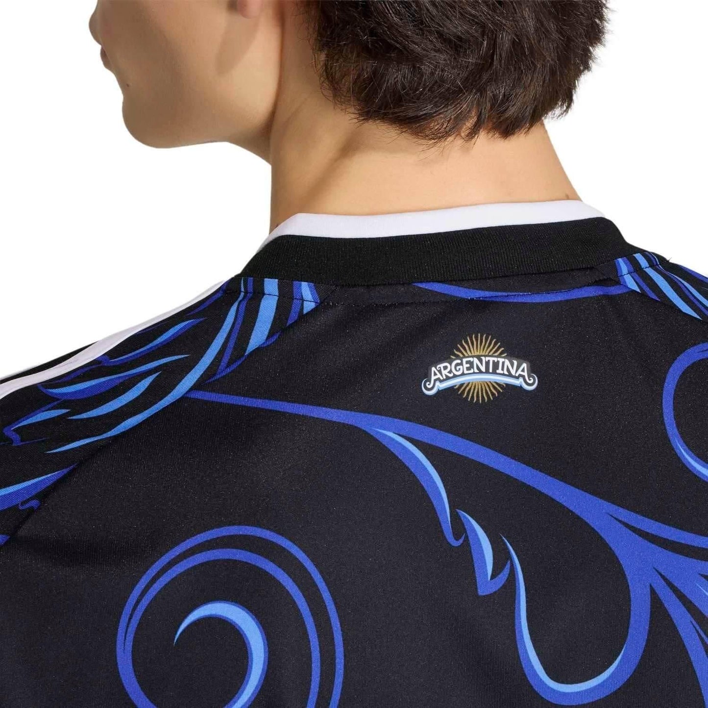 Men's Argentina 2026 World Cup Away Stadium Replica Jersey neck details