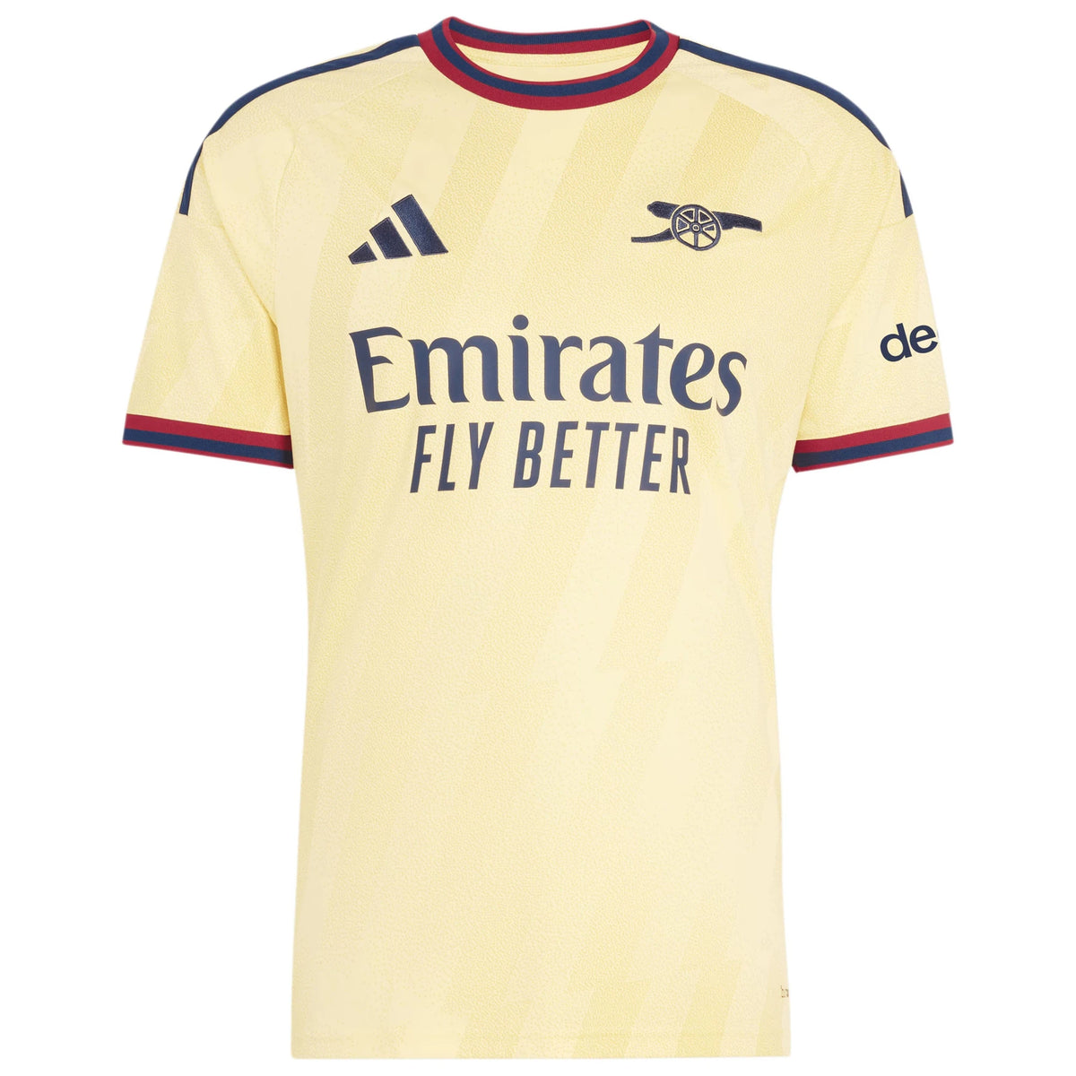 Front view of Arsenal 2026-2027 third yellow adidas replica soccer jersey by Final Third Kit