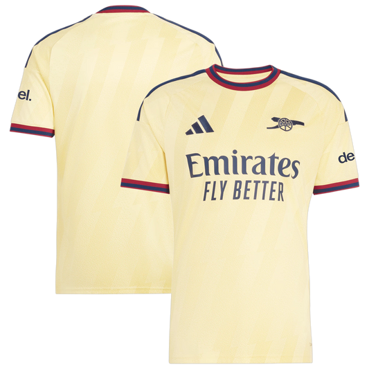 Front and back view of Arsenal 2026-2027 third yellow replica jersey by Final Third Kit