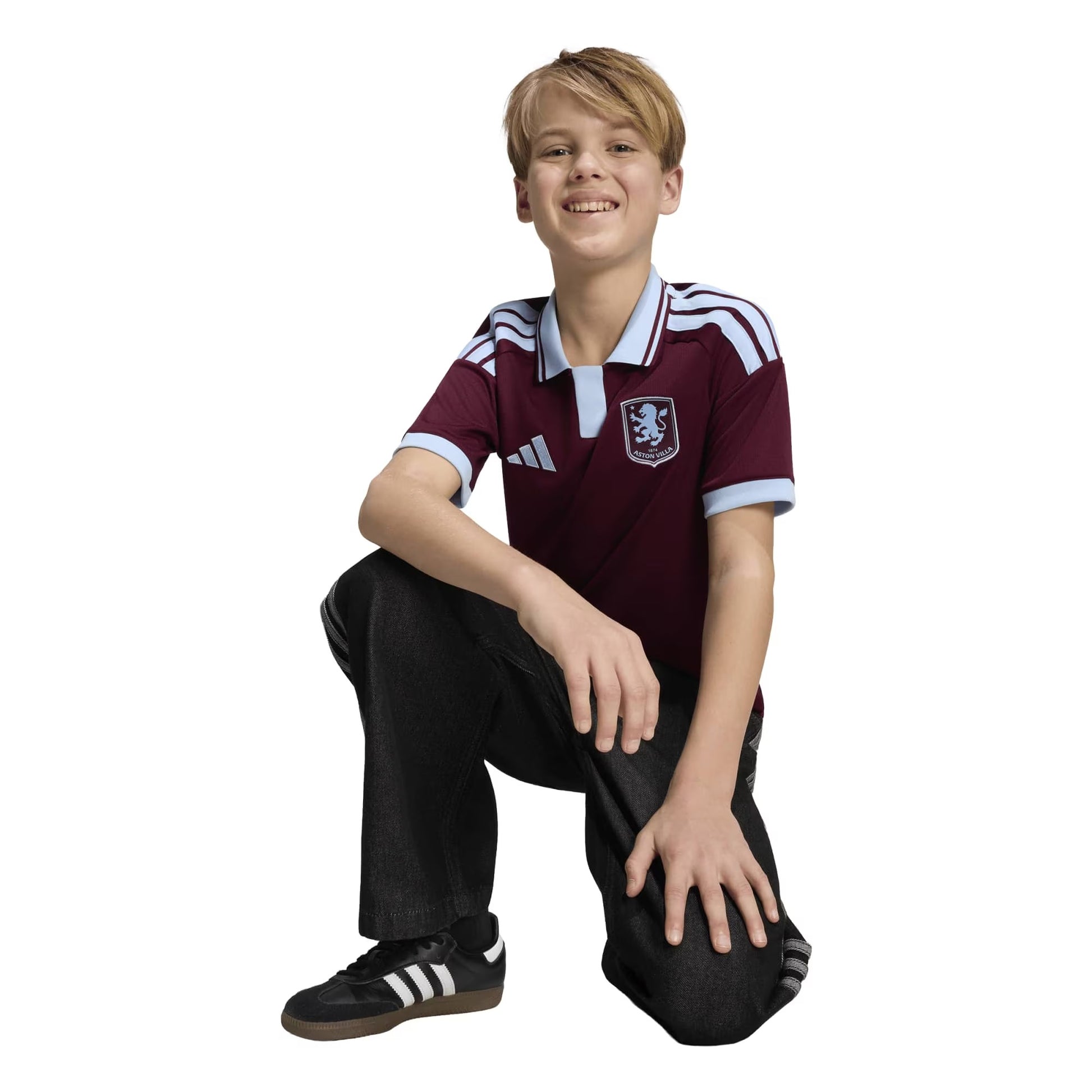 Aston Villa 2026/27 Home Stadium Replica Kids Jersey full