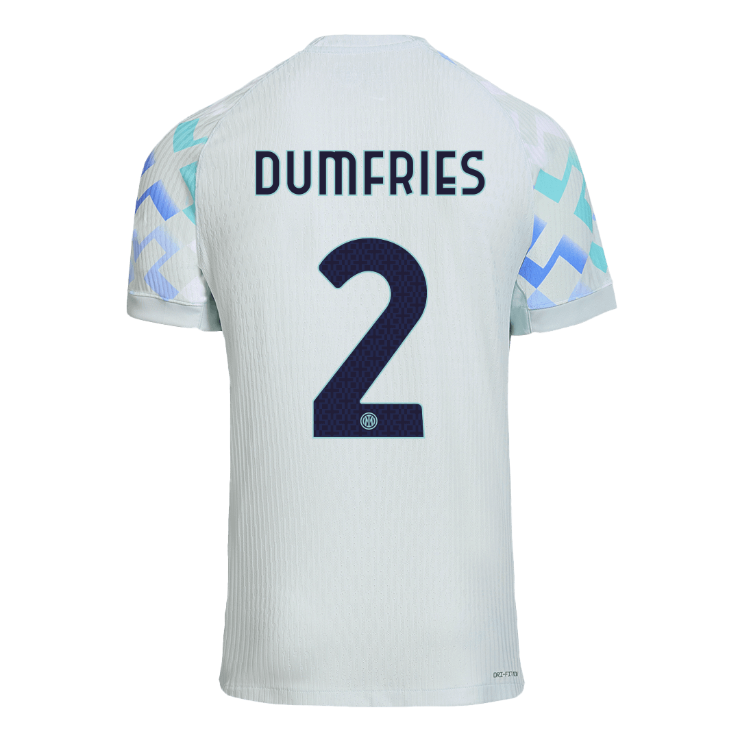 DUMFRIES #2 Inter Milan Away Authentic Soccer Jersey 2025/26