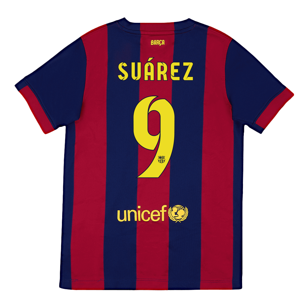 Retro Jersey SUÁREZ #9 Barcelona Retro Jersey Home Soccer Shirt 2014/15