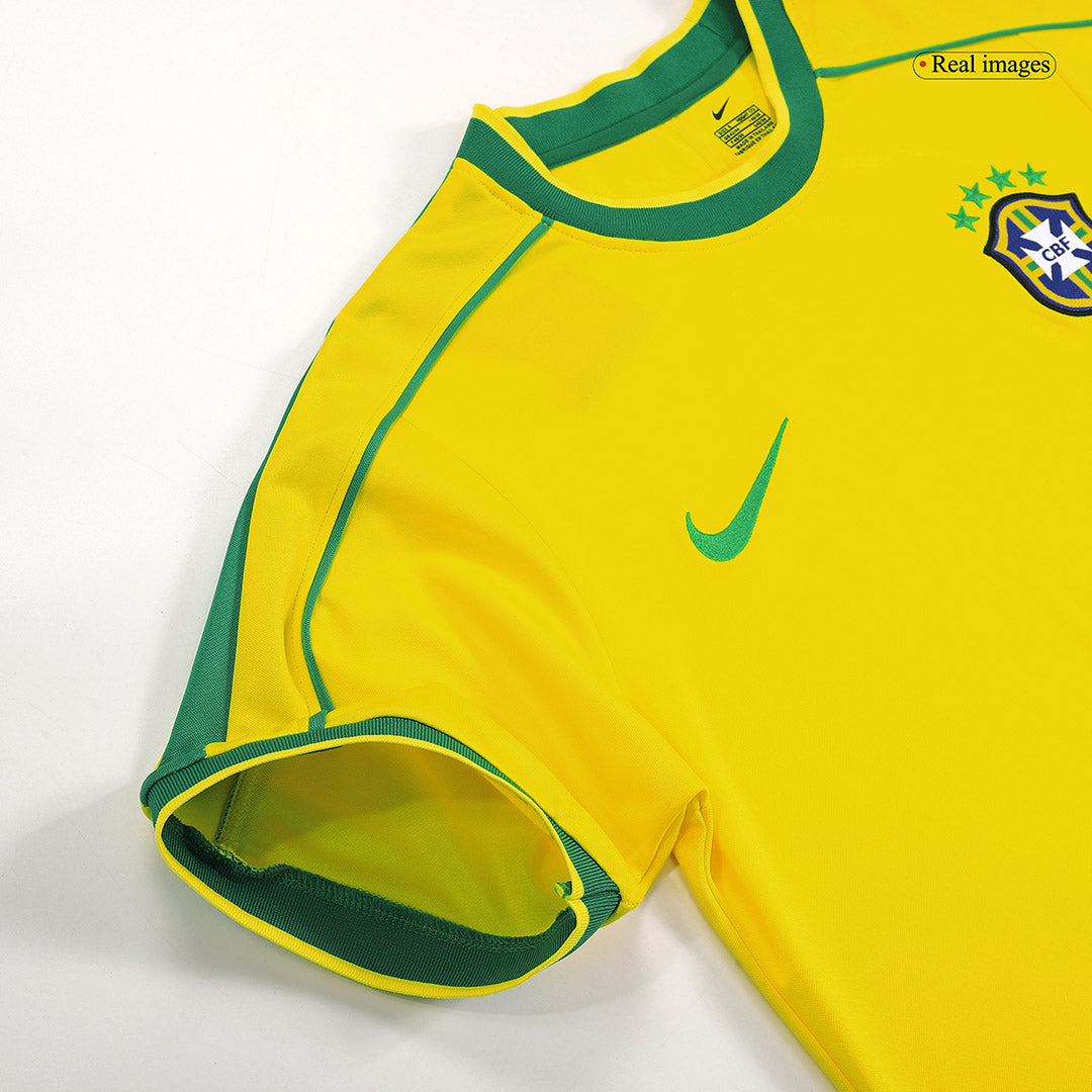 RIVALDO #10 Retro 1998 Brazil Home Soccer Jersey - World Cup