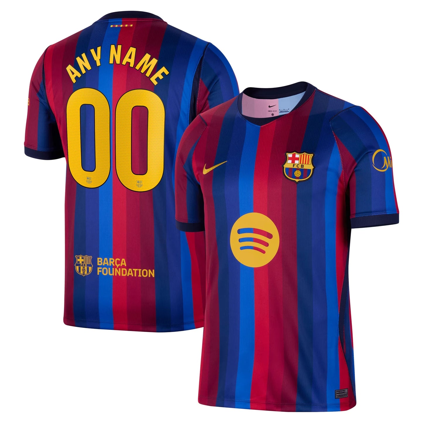 Barcelona 2026/27 Home Stadium Replica  Jersey With Custom Printing 