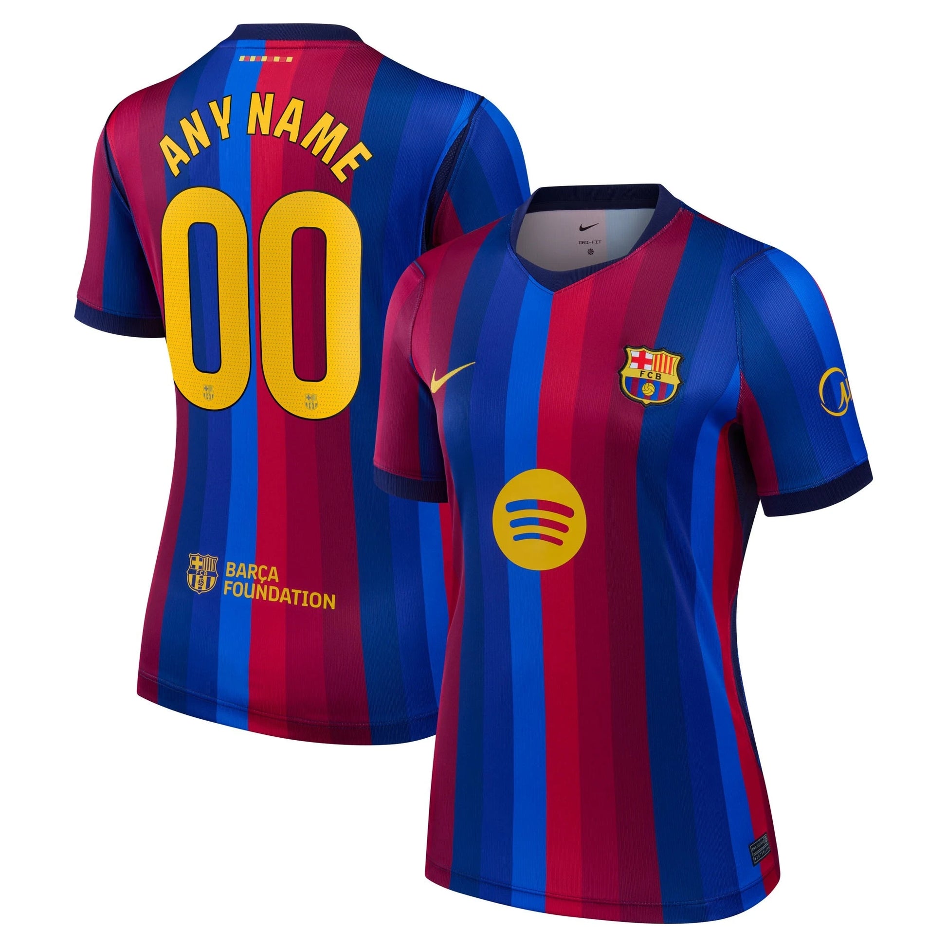 Barcelona Women's 2026/27 Home Stadium Replica Custom Jersey 