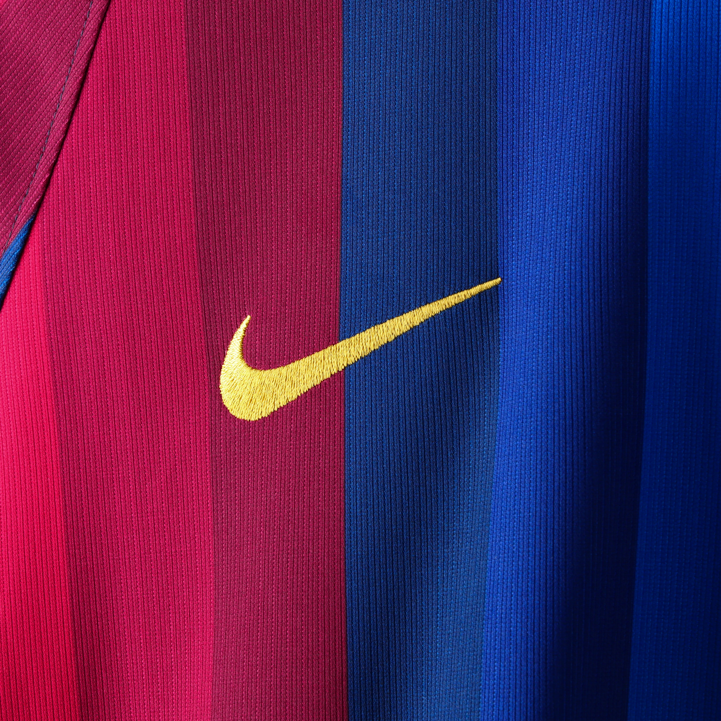 Nike Logo On Barcelona Jersey