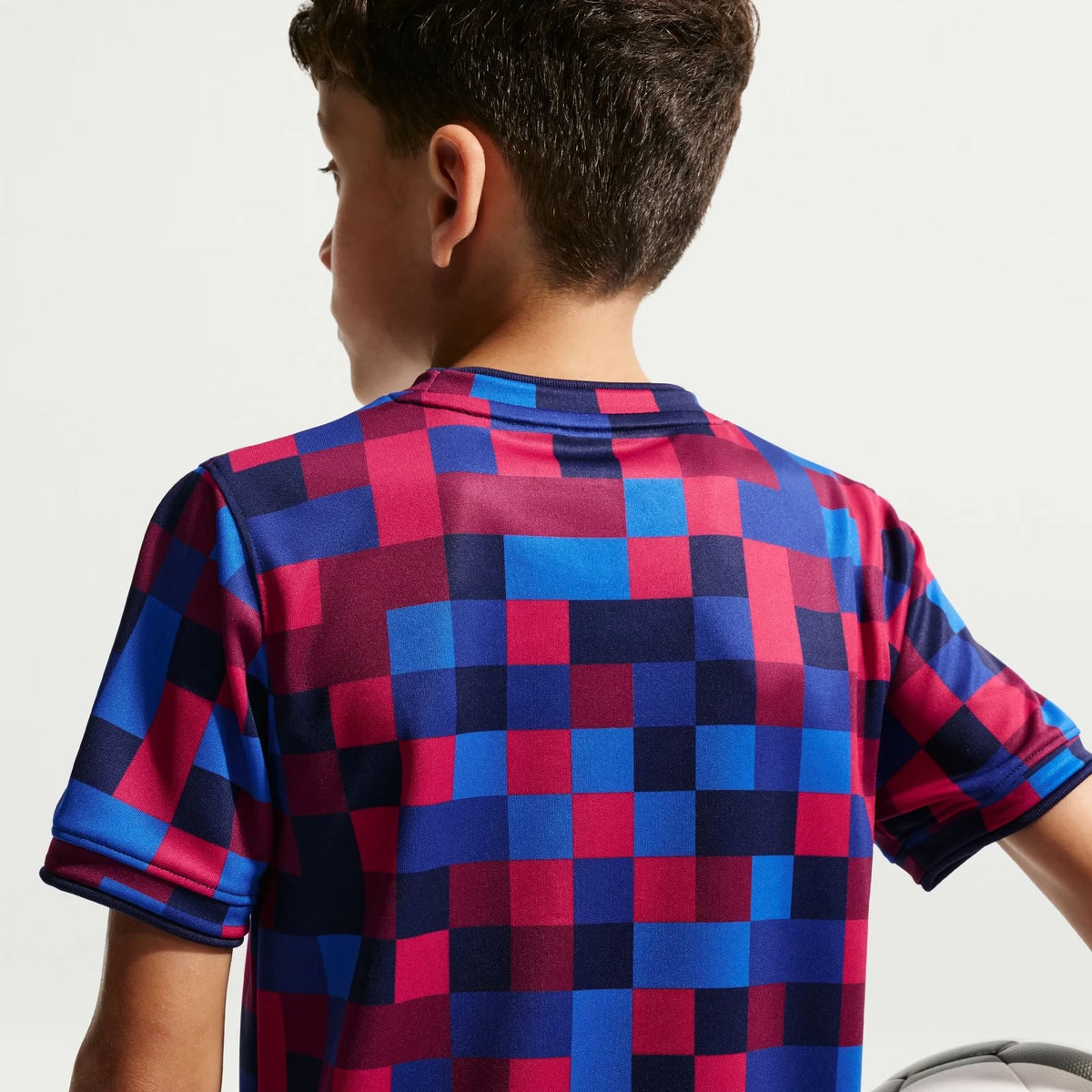 Barcelona Youth 2026/27 Home Pre-Match Top - Garnet