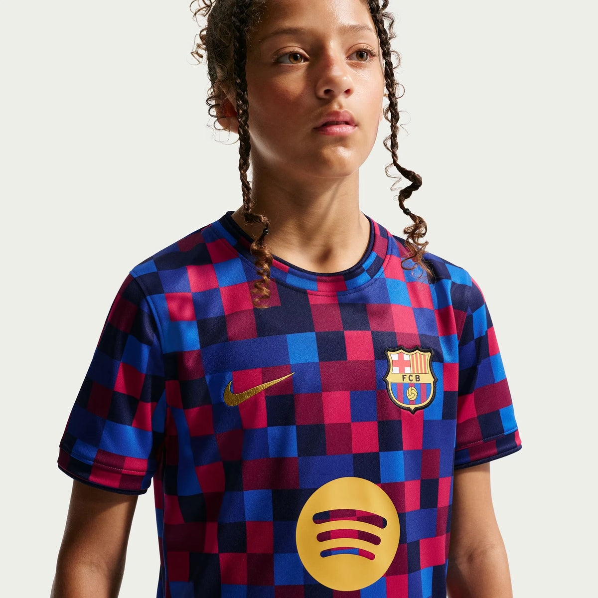 Barcelona Youth 2026/27 Home Pre-Match Top - Garnet