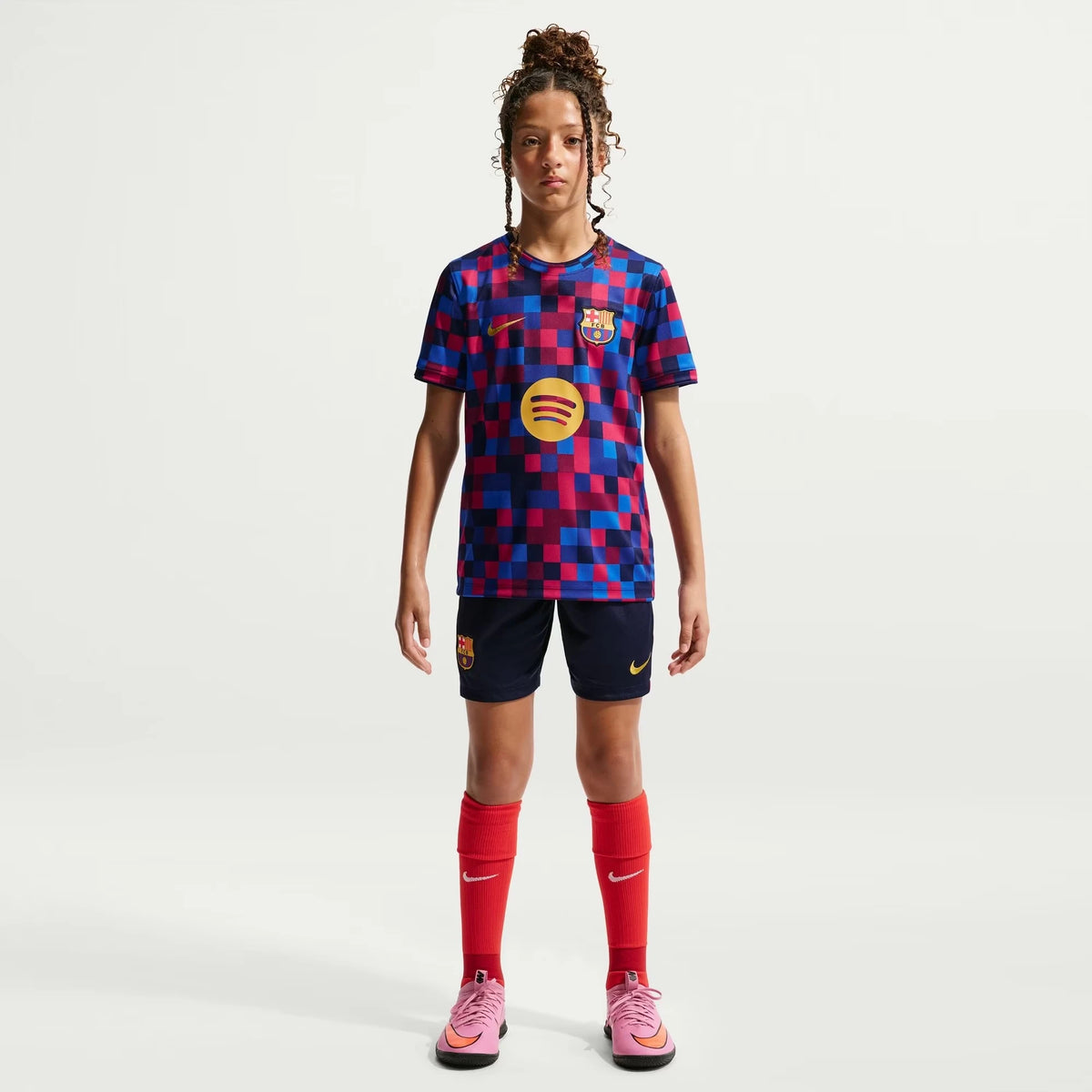 Barcelona Youth 2026/27 Home Pre-Match Top - Garnet