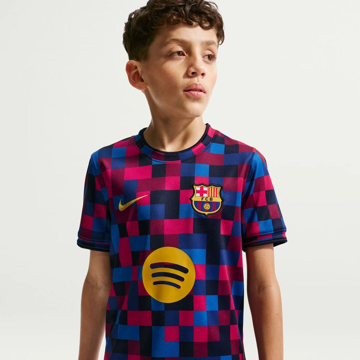 Barcelona Youth 2026/27 Home Pre-Match Top - Garnet