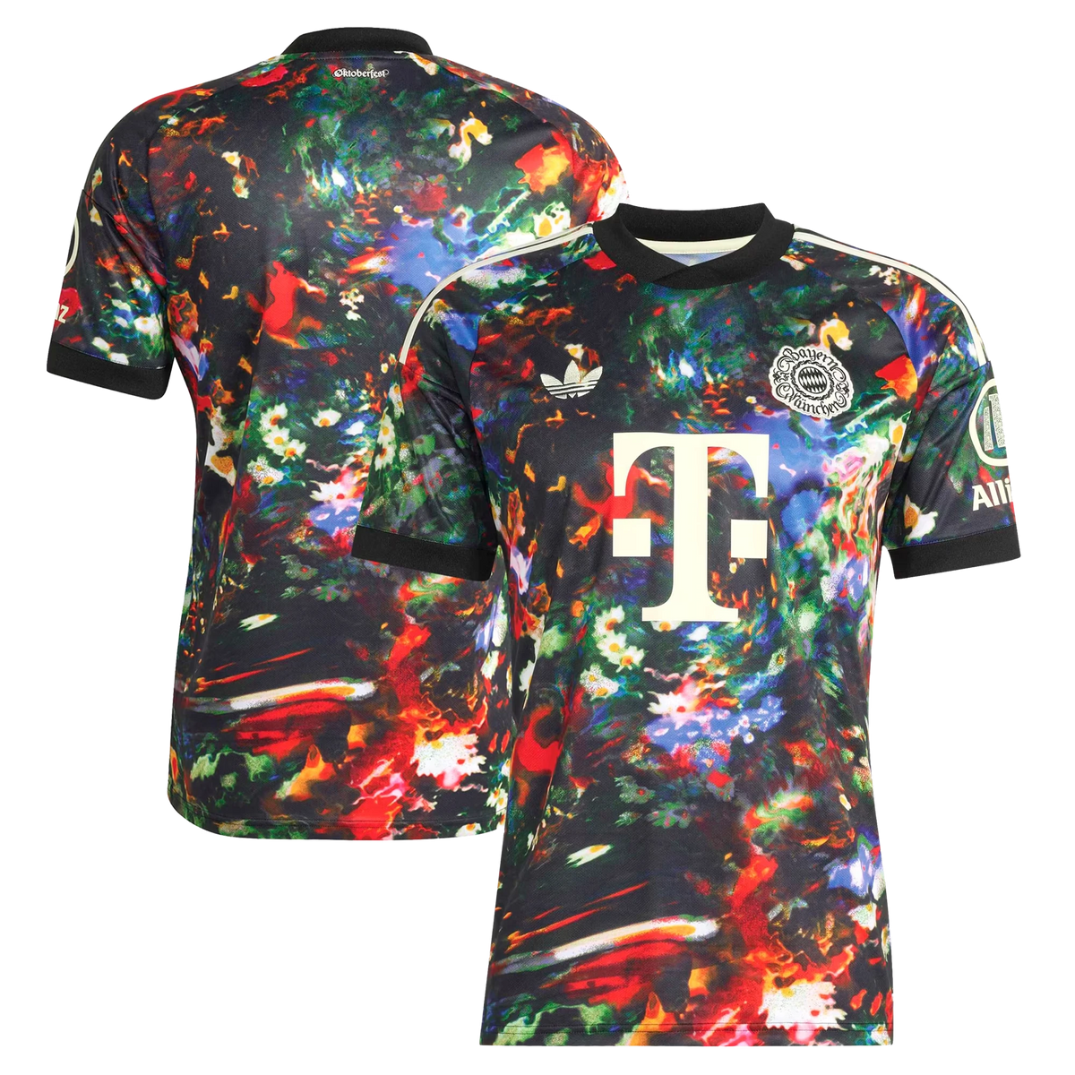 Front and back view of Bayern Munich 2026-2027 fourth black replica jersey by Final Third Kit