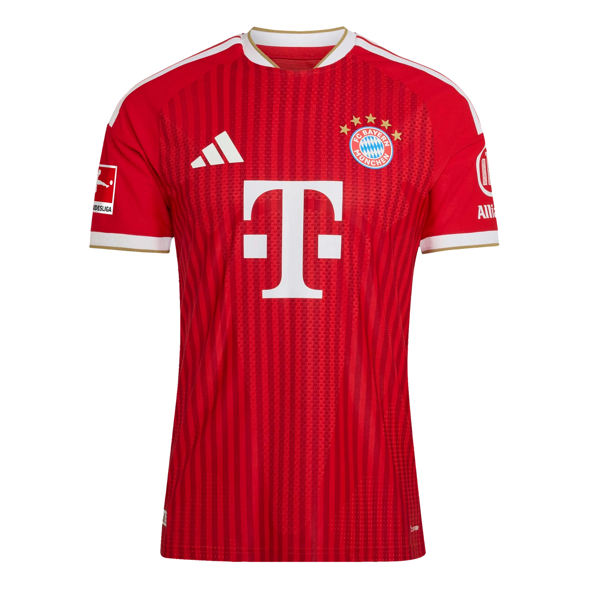 Front view of women's Bayern Munich 2026-2027 home red replica soccer jersey by Final Third Kit