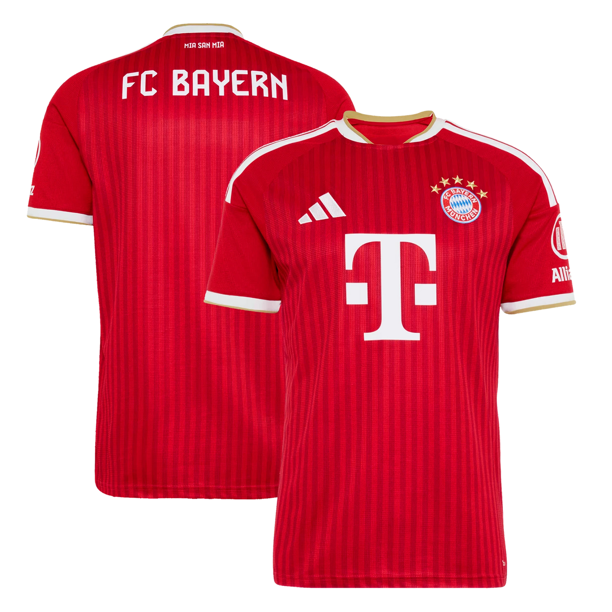 Front and back view of women's Bayern Munich 2026-2027 home red replica jersey by Final Third Kit
