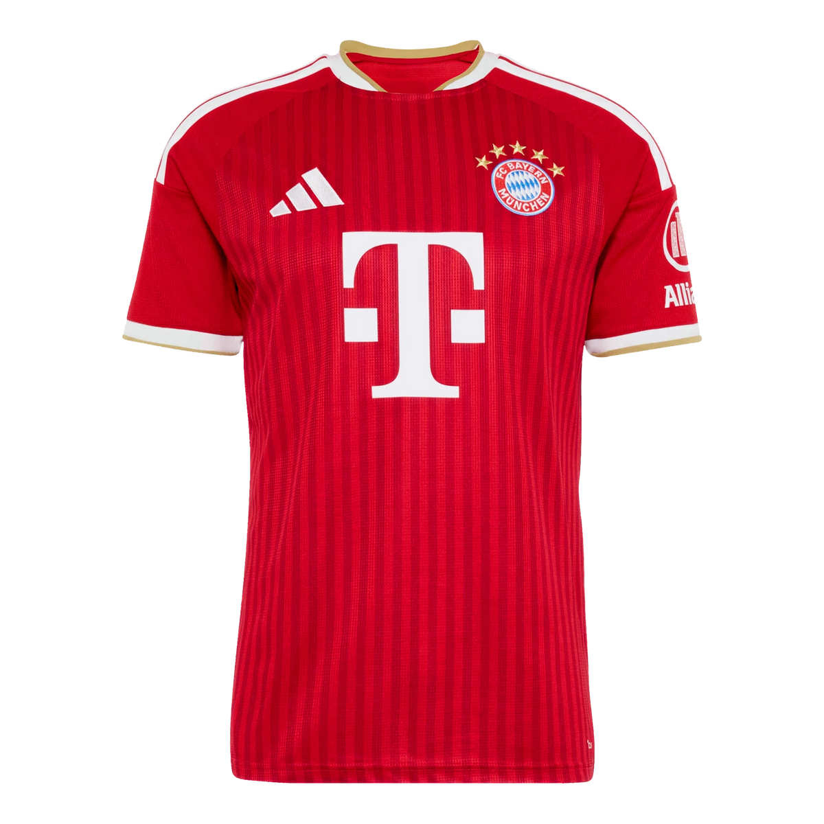 Front view of women's Bayern Munich 2026-2027 home red replica soccer jersey by Final Third Kit