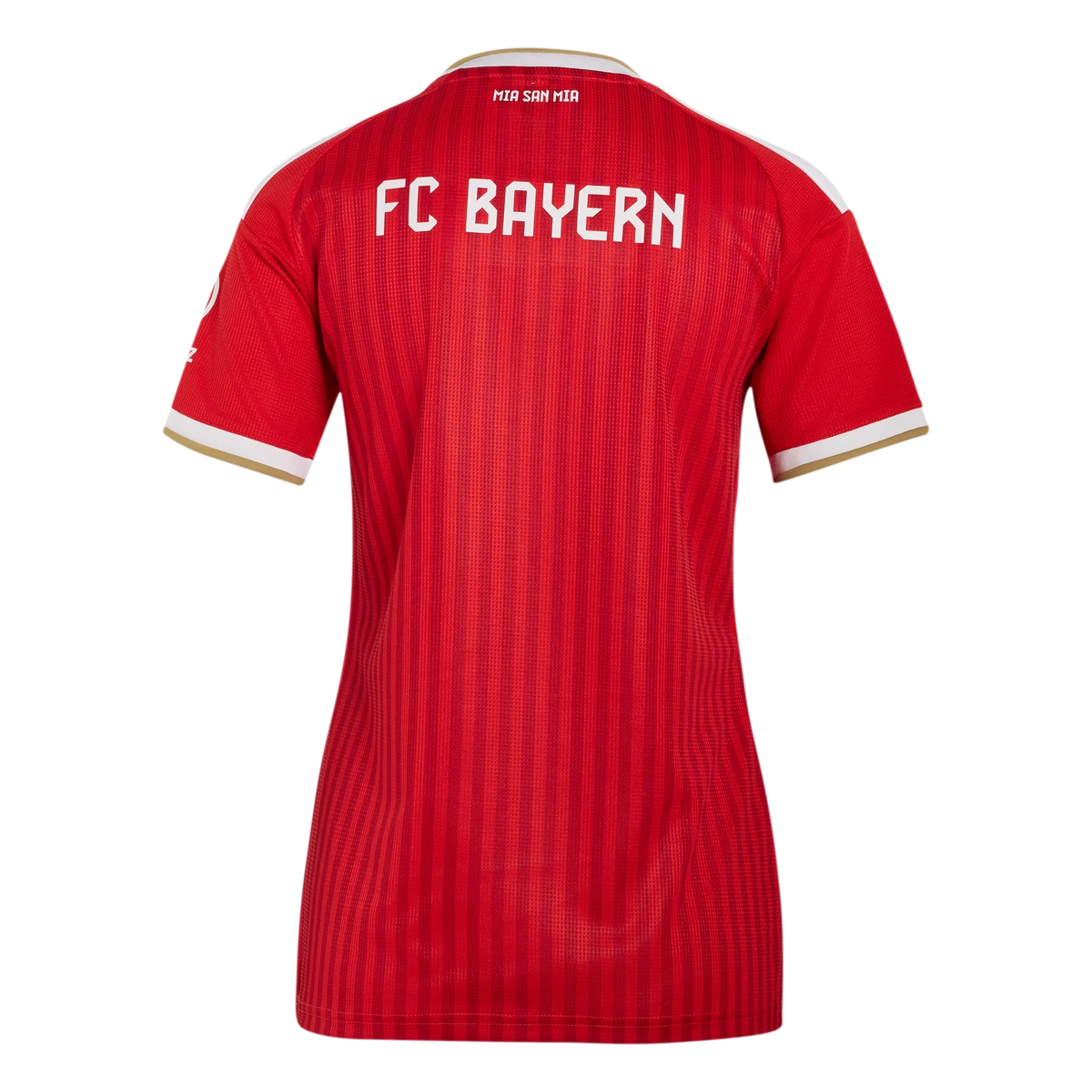 Back view of women's Bayern Munich 2026-2027 home red replica football shirt by Final Third Kit