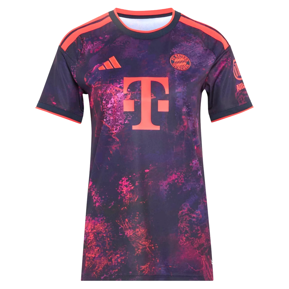Front view of women's Bayern Munich 2026-2027 third purple replica soccer jersey by Final Third Kit