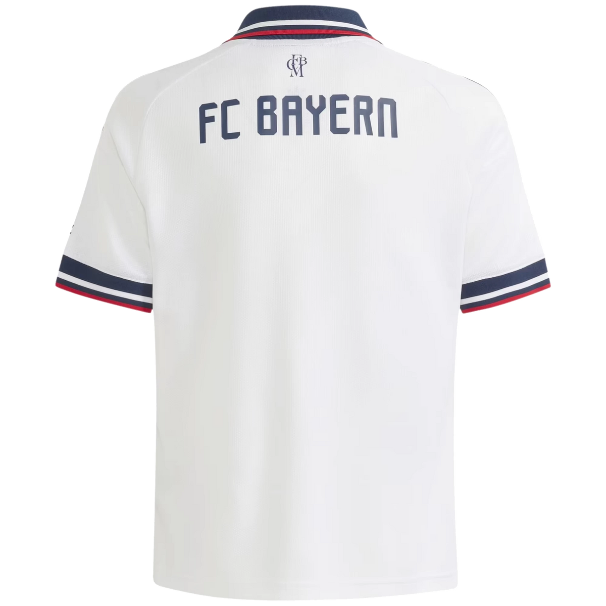 Back view of youth Bayern Munich 2026-2027 away white replica football shirt by Final Third Kit
