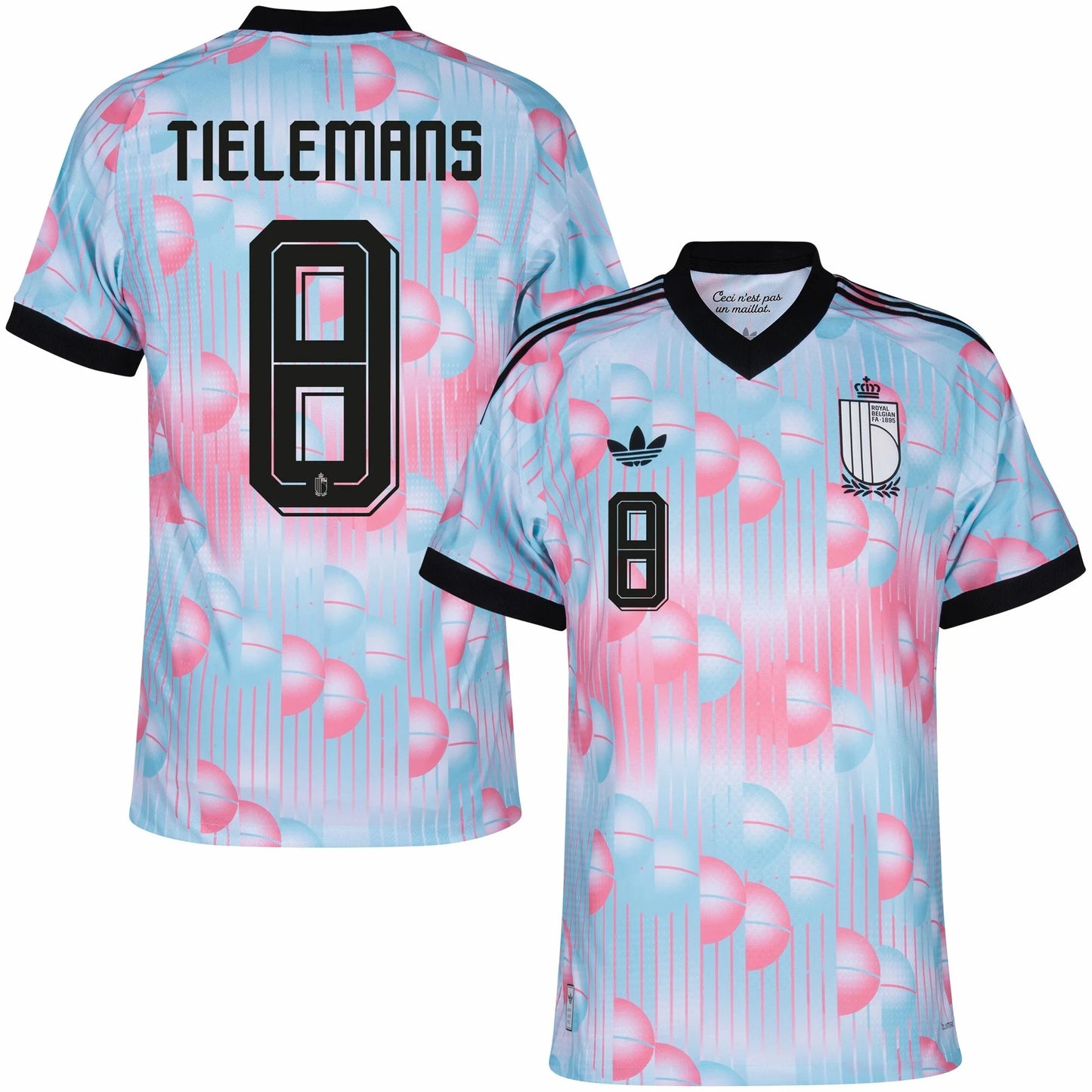 Belgium 2026/27 Away Stadium Replica Jersey With Tielemans #8 Printing 