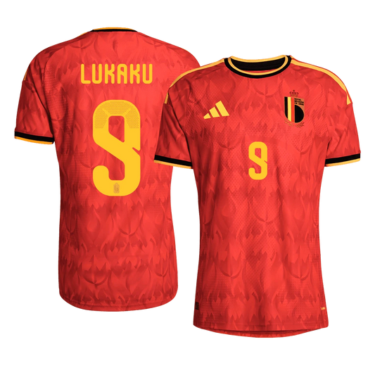 Belgium 2026/27 Home Stadium Replica Jersey With Lukaku #9 Printing