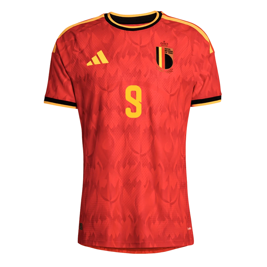 Belgium 2026/27 Home Stadium Replica Jersey With Lukaku #9 Printing Front View