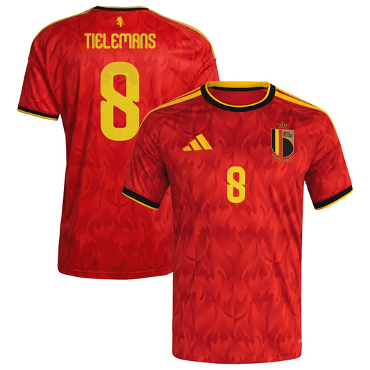 Belgium 2026/27 Home Stadium Replica Jersey With Tielemans #8 Printing