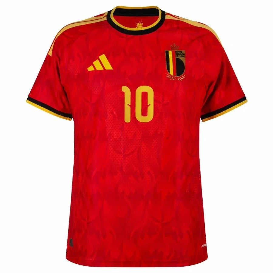 Belgium 2026/27 Home Stadium Replica Jersey With Trossard #10 Printing Front View