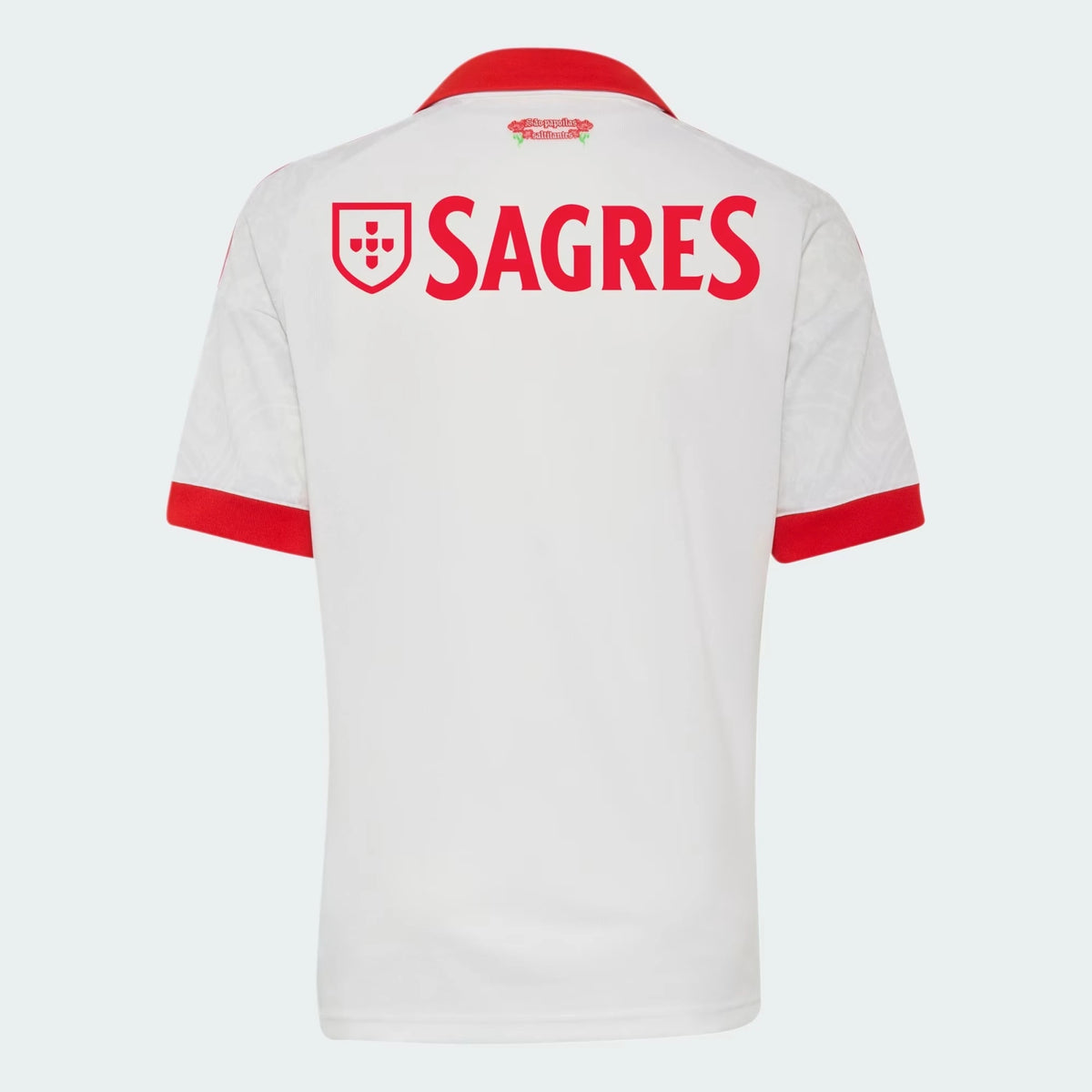 Back view of youth Benfica 2026-2027 away white stadium replica football shirt by Final Third Kit