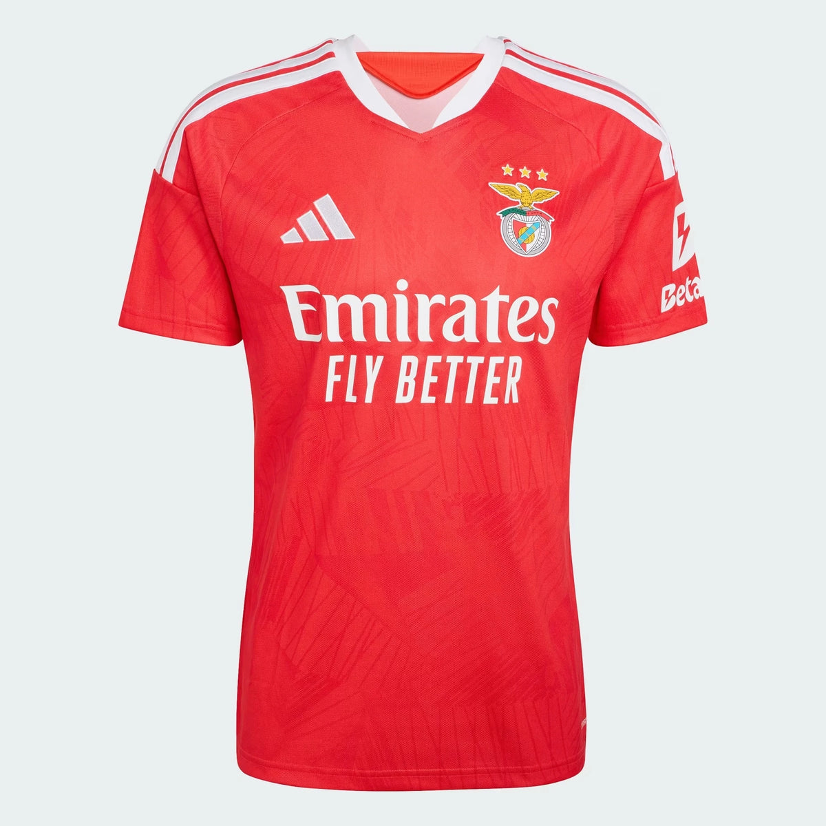 Front view of Benfica 2026-2027 home red stadium replica soccer jersey by Final Third Kit