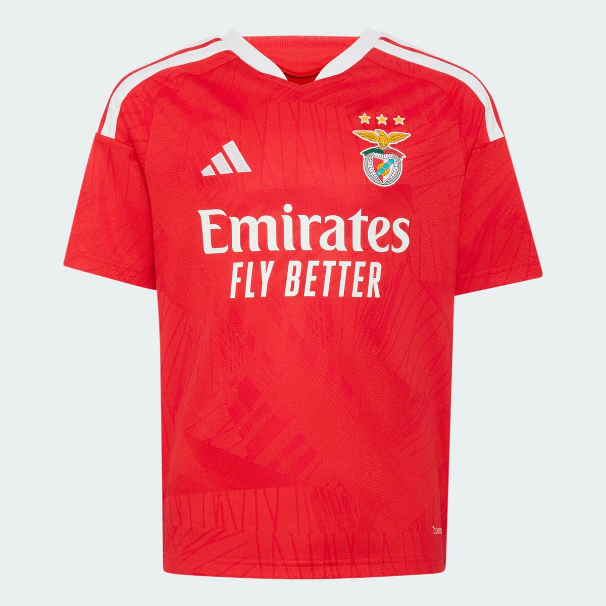 Front view of youth Benfica 2026-2027 home red stadium replica soccer jersey by Final Third Kit