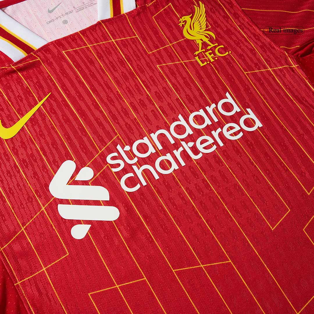 Authentic CHAMPIONS #20  Liverpool Home Soccer Jersey 2024/25 Red